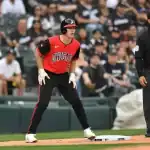 White sox player standing
