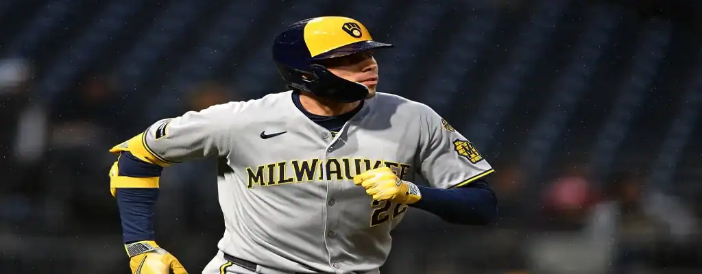 Milwaukee Brewers vs St. Louis Cardinals Picks and Predictions June 12th 2025 3 Milwaukee Brewers player in gray uniform runs the bases during an MLB game