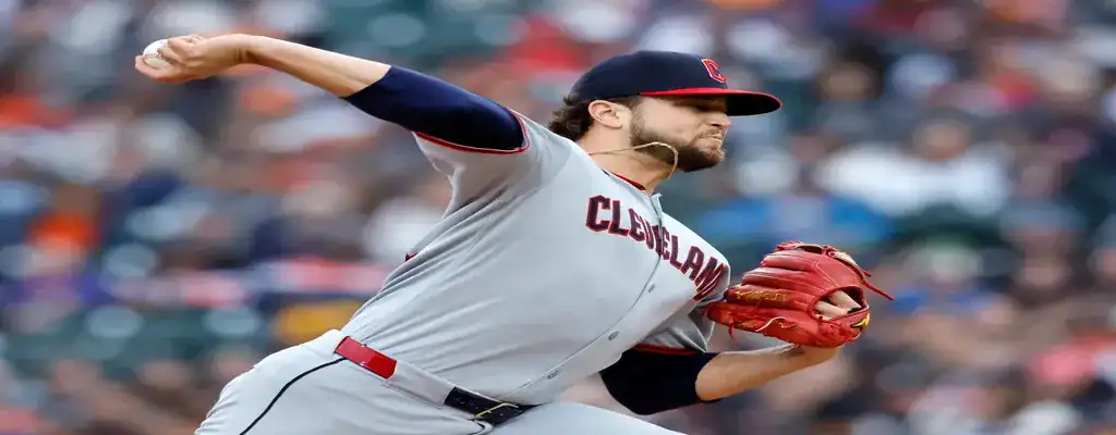 Cleveland Guardians vs Houston Astros Picks and Predictions June 7th 2025 3 Cleveland Guardians pitcher delivering a pitch during an MLB game