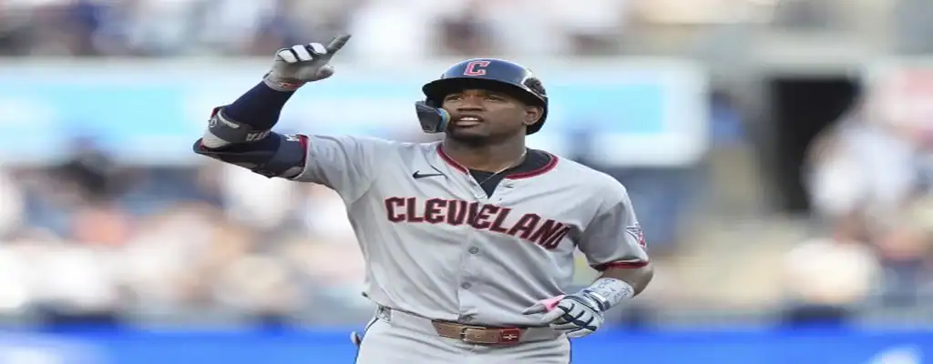 Oakland Athletics vs Cleveland Guardians Picks and Predictions June 20th 2025 2 Cleveland Guardians player in gray uniform celebrates during an MLB game