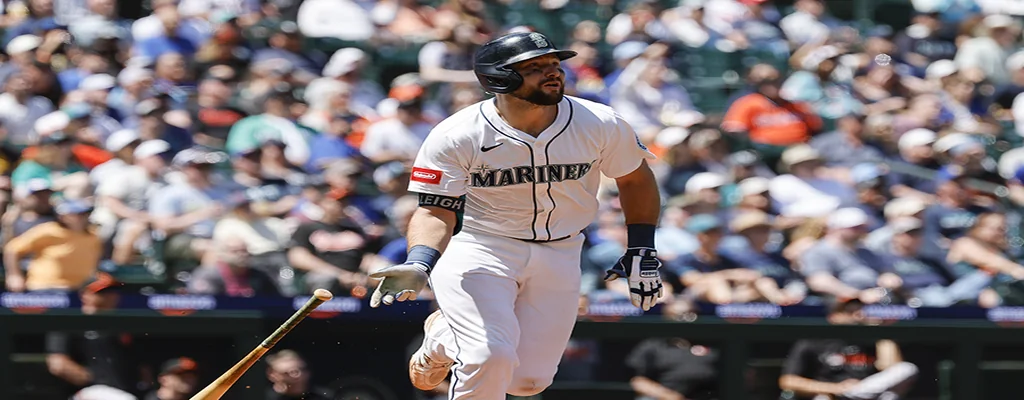 Chicago Cubs vs Seattle Mariners Picks and Predictions June 20th 2025 2 Seattle Mariners player in white uniform hits during an MLB game
