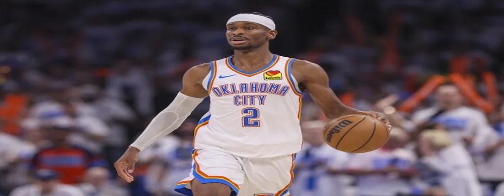 Indiana Pacers vs Oklahoma City Thunder Picks and Predictions June 19th 2025 2 Oklahoma City Thunder player in white uniform dribbles the ball during an NBA game