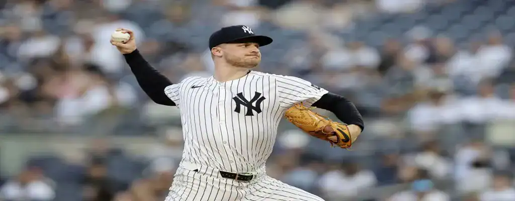 Kansas City Royals vs New York Yankees Picks and Predictions June 10th 2025 2 New York Yankees pitcher in his windup during an MLB game