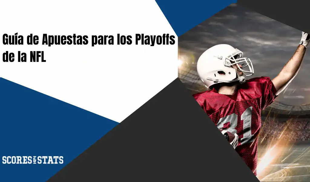 Guía de Apostadores Expertos 15 Jugador de fútbol americano celebrando en el estadio, ilustrando guía de apuestas para los playoffs de la NFL