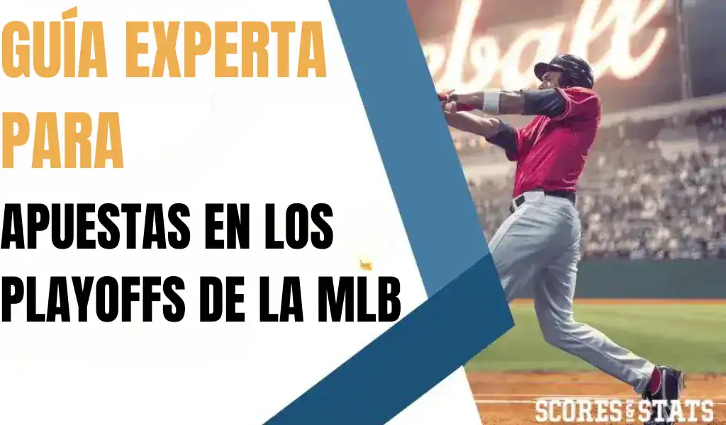 Bateador en acción durante partido de béisbol, ilustrando guía de apuestas para los playoffs de la MLB