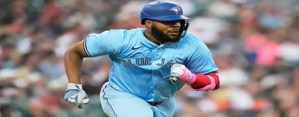 Baltimore Orioles vs Toronto Blue Jays Picks and Predictions July 28th 2025 2 Toronto Blue Jays player sprinting with intensity after making contact
