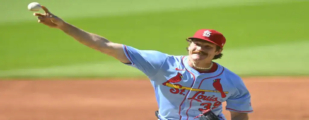 St. Louis Cardinals pitcher throwing a pitch during a game