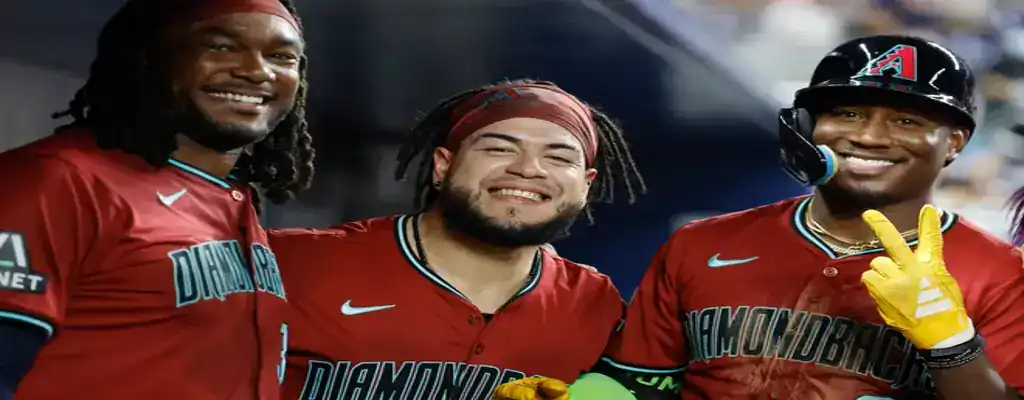 Arizona Diamondbacks vs Kansas City Royals Picks and Predictions July 4th 2025 3 Arizona Diamondbacks players smiling and celebrating in the dugout