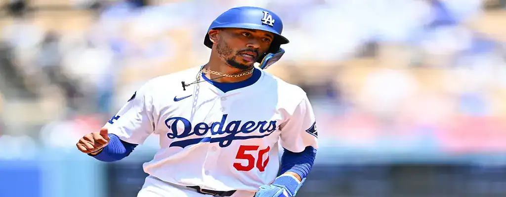 Dodgers player during a professional baseball game