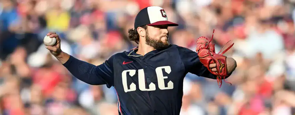Cleveland Guardians vs Colorado Rockies Picks and Predictions July 28th 2025 3 Cleveland Guardians pitcher winding up for a throw during a game