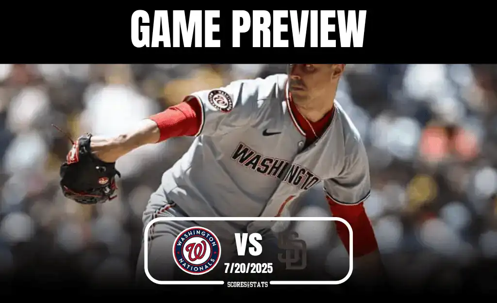 NAtionals vs Padres July 20th