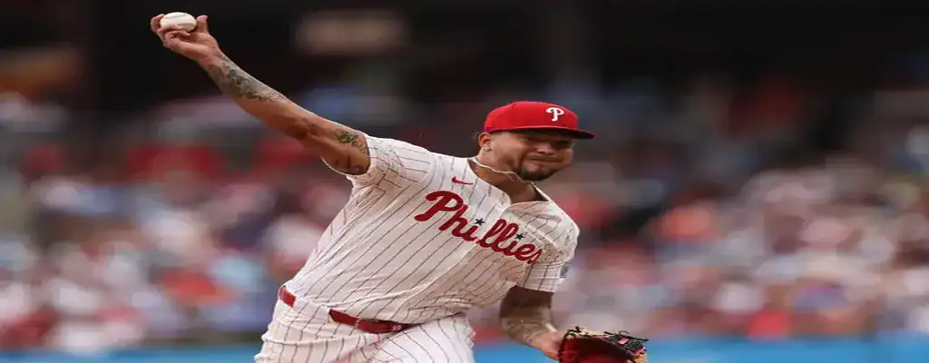 New York Yankees vs Philadelphia Phillies Picks and Predictions July 25th 2025 2 Philadelphia Phillies pitcher delivering a precise strike during a game
