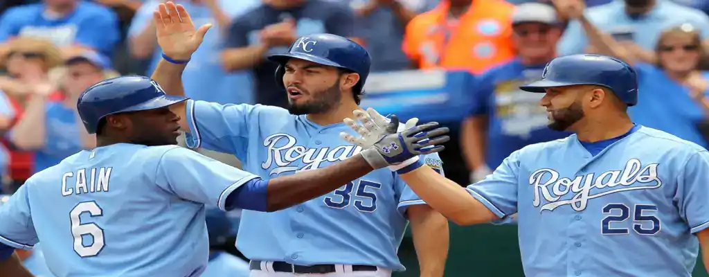 Arizona Diamondbacks vs Kansas City Royals Picks and Predictions July 4th 2025 2 Kansas City Royals players celebrating a successful play on the field