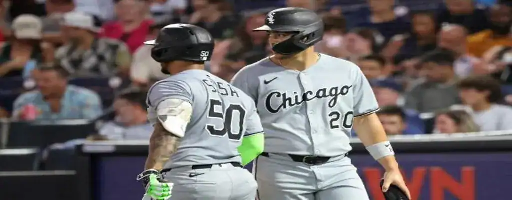 Chicago White Sox vs Chicago Cubs Picks and Predictions July 25th 2025 3 Chicago White Sox players showing teamwork during a game