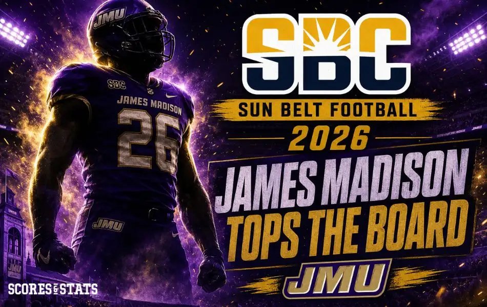 2026 Sun Belt Football Odds James Madison Tops the Board