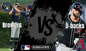 MLB matchup Milwaukee Brewers vs Arizona Diamondbacks on August 25, 2025, featuring players from both teams in action.