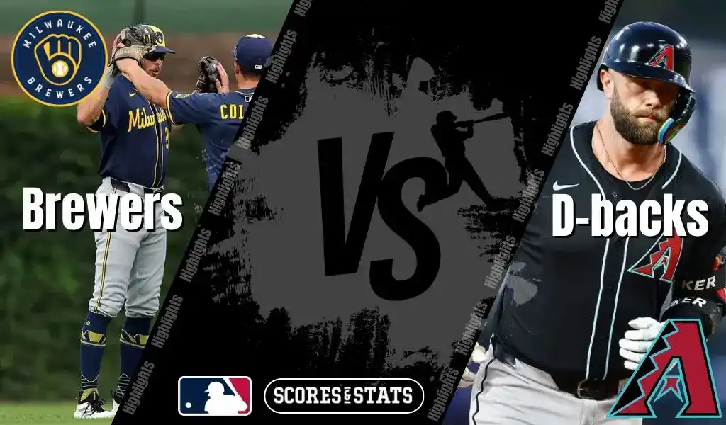 MLB matchup Milwaukee Brewers vs Arizona Diamondbacks on August 25, 2025, featuring players from both teams in action.