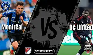 CF Montréal and DC United players in MLS matchup graphic for August 16, 2025.