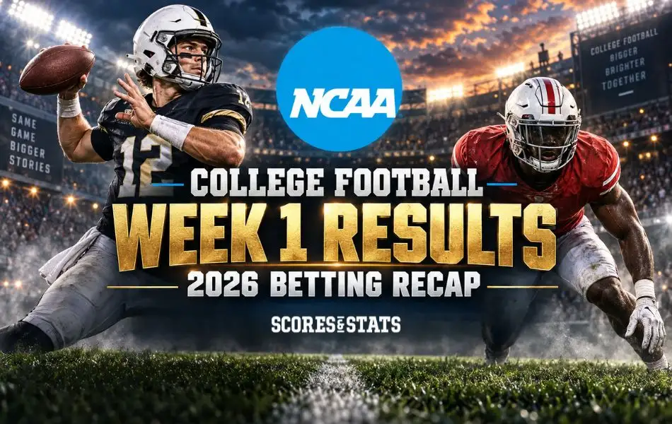 College Football Week 1 Results 2026 Betting Recap