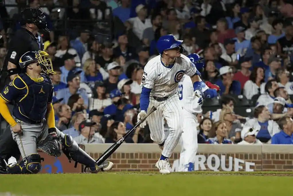 Cubs Player Running in