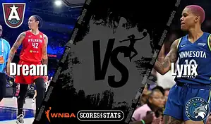 Atlanta Dream and Minnesota Lynx WNBA matchup graphic featuring players from both teams ahead of their August 21, 2025 game.