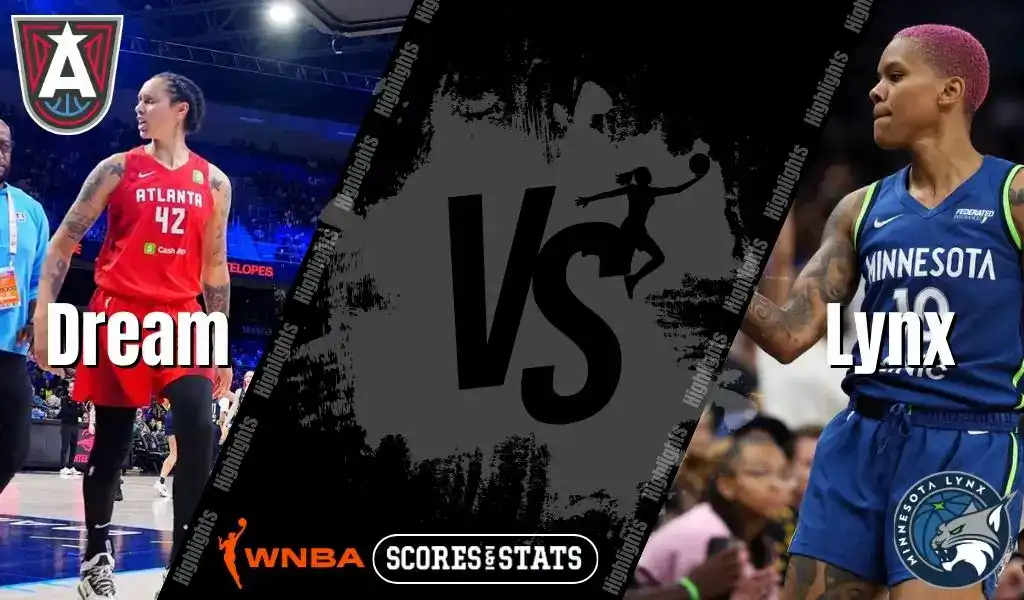 Atlanta Dream and Minnesota Lynx WNBA matchup graphic featuring players from both teams ahead of their August 21, 2025 game.