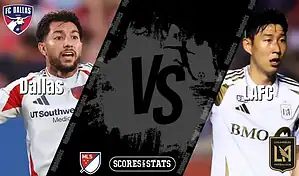 FC Dallas player and LAFC midfielder in action before their MLS clash on August 23, 2025.