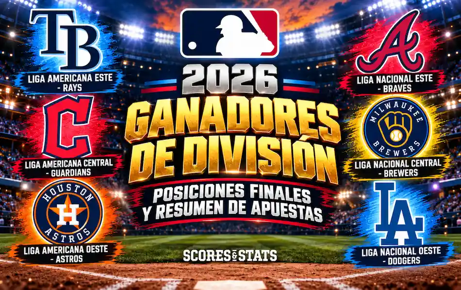 Ganadores de División MLB 2026 Clasificación Final y Resumen de Apuestas