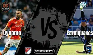 Houston Dynamo forward and San Jose Earthquakes player battle ahead of their MLS matchup on August 23, 2025.