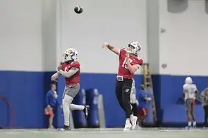 Kansas Jayhawks Players Running