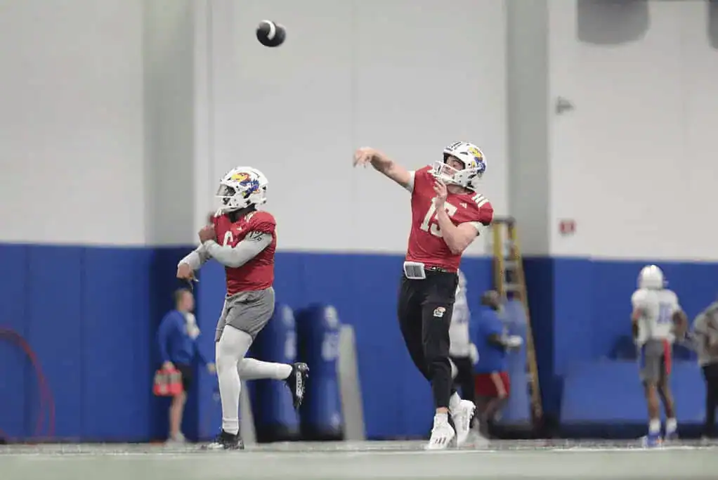 Kansas Jayhawks Players Running