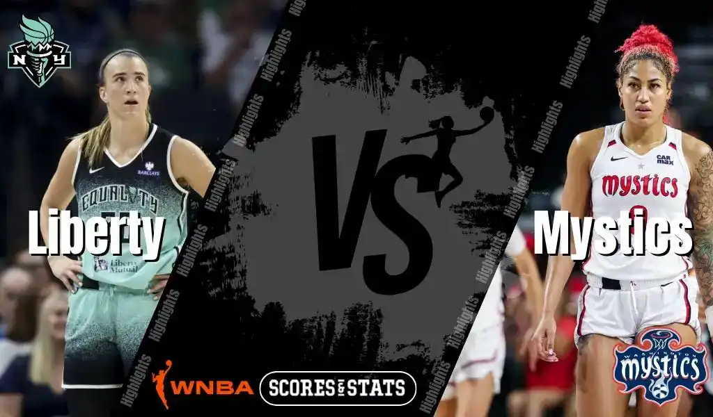 New York Liberty take on Washington Mystics in WNBA matchup on August 28, 2025.