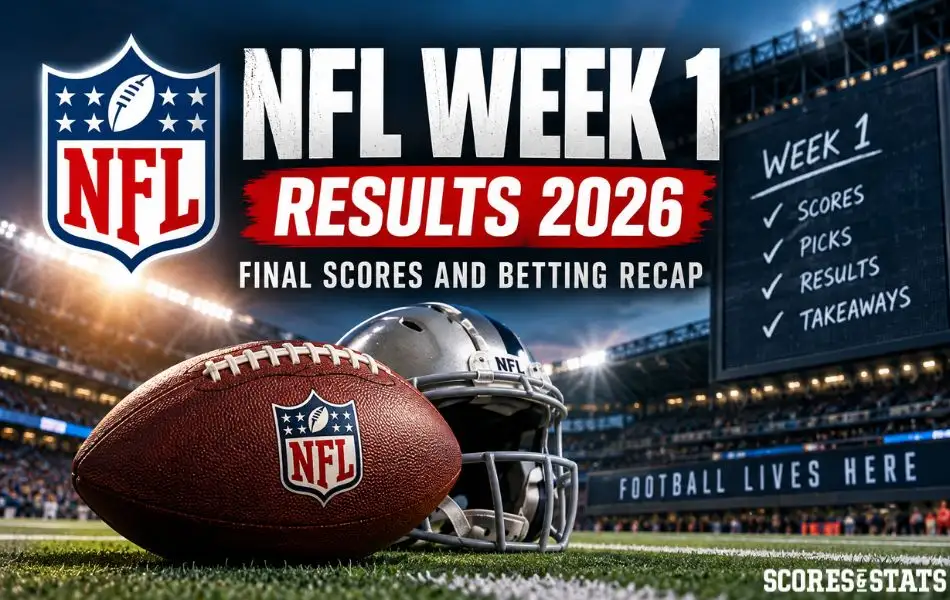 NFL Week 1 Results 2026 Final Scores and Betting Recap