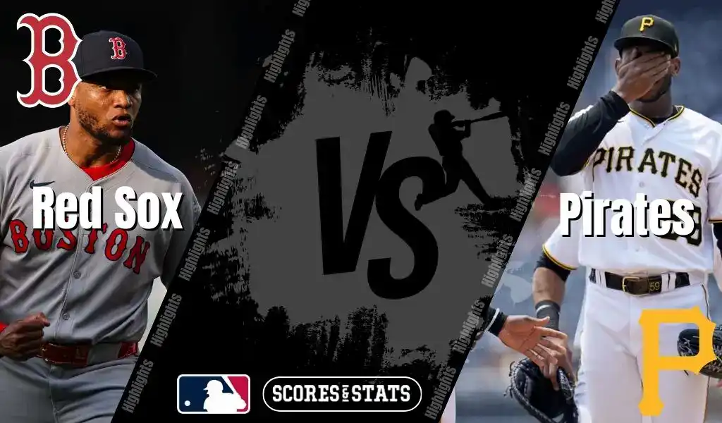 Split graphic featuring Boston Red Sox and Pittsburgh Pirates MLB players ahead of their matchup on August 29, 2025.