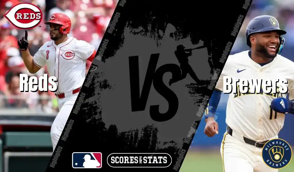 Cincinnati Reds and Milwaukee Brewers matchup preview with player action shots, August 15th 2025.
