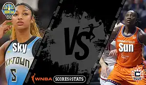 Chicago Sky and Connecticut Sun players face off in a WNBA matchup, highlighting the intensity of the August 23, 2025 game.