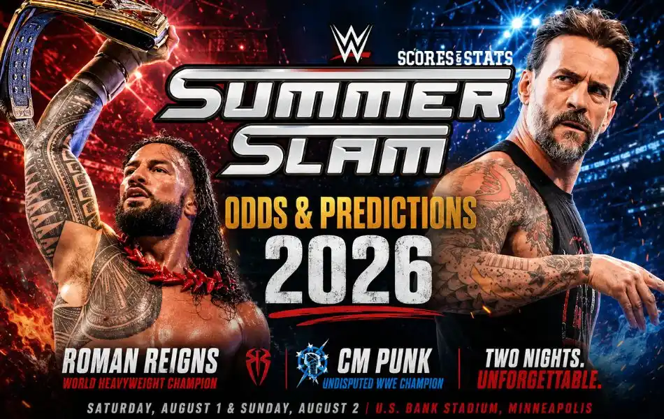 WWE SummerSlam Odds 2026: Reigns and Punk Lead Best Bets