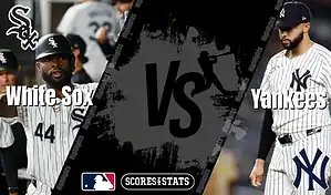 Split graphic featuring Chicago White Sox and New York Yankees MLB players ahead of their matchup on August 29, 2025.