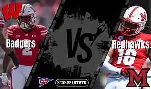 NCAA football matchup between Wisconsin Badgers and Miami Redhawks with game picks and predictions for August 28, 2025.