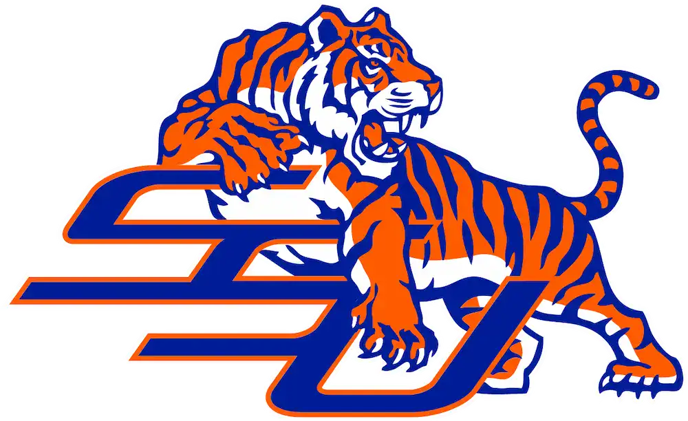 savannah st tigers logo featuring their mascot
