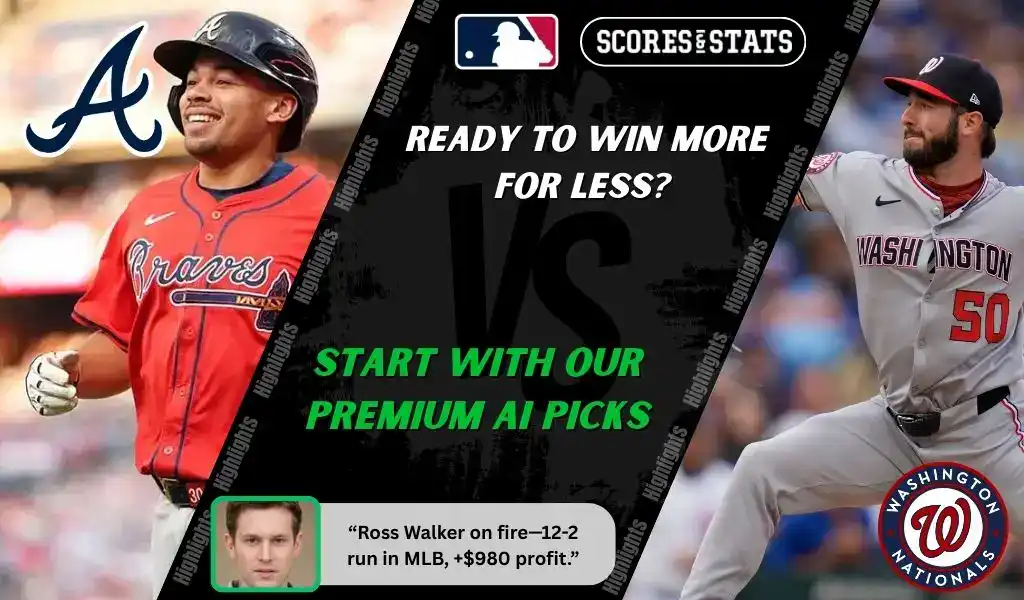 Atlanta Braves batter and Washington Nationals pitcher face off in their MLB matchup on September 22, 2025.