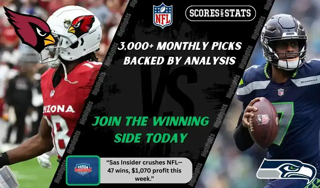 NFL matchup preview image featuring Arizona Cardinals and Seattle Seahawks players in action ahead of their September 25th, 2025 game.