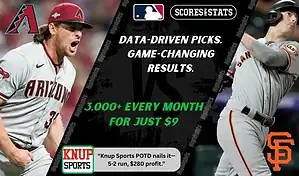 MLB matchup graphic featuring an Arizona Diamondbacks pitcher in gray uniform shouting alongside a San Francisco Giants batter swinging in gray uniform, highlighting betting picks and predictions for September 16, 2025.