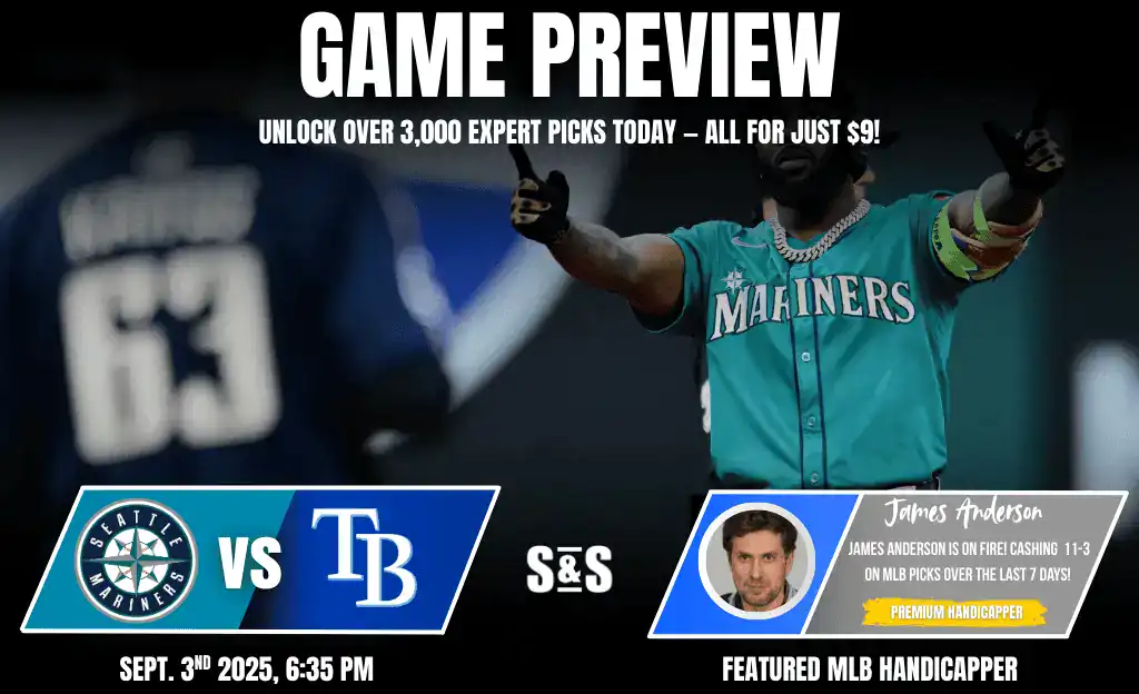 Mariners vs Rays September 3rd