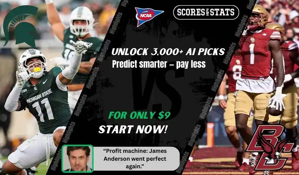 Michigan State Spartans face Boston College Eagles in NCAA football matchup on September 6, 2025, showcasing key players in action.