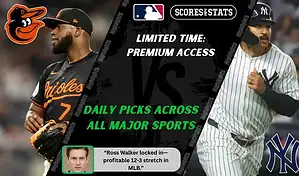 MLB betting preview showing Baltimore Orioles against New York Yankees on September 20, 2025, with expert picks and predictions.