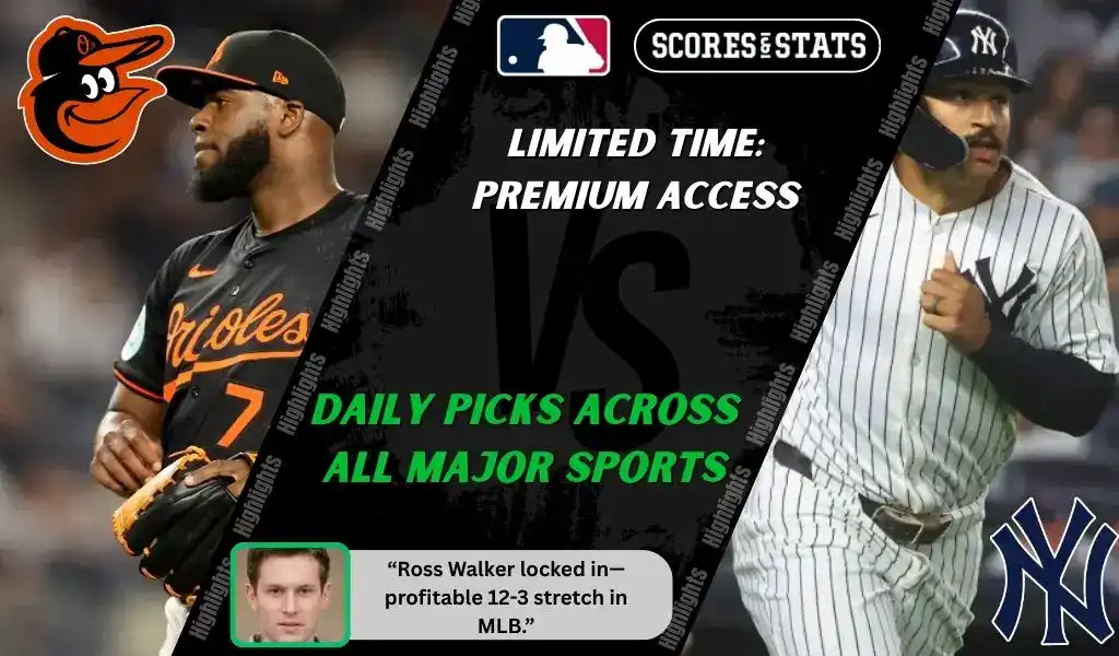 MLB betting preview showing Baltimore Orioles against New York Yankees on September 20, 2025, with expert picks and predictions.