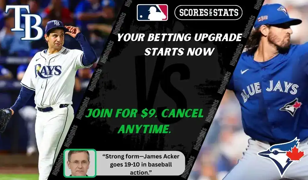 Tampa Bay Rays pitcher prepares to throw while a Toronto Blue Jays player gets ready during their September 18, 2025 matchup.