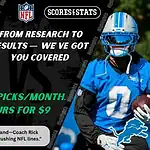 Kansas City Chiefs quarterback prepares to throw while Detroit Lions player trains with the ball during NFL matchup promo for picks and predictions on October 12th, 2025.