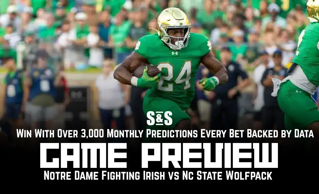 NCAAF 6 GAME PREVIEW Notre Dame Fighting Irish vs Nc State Wolfpack